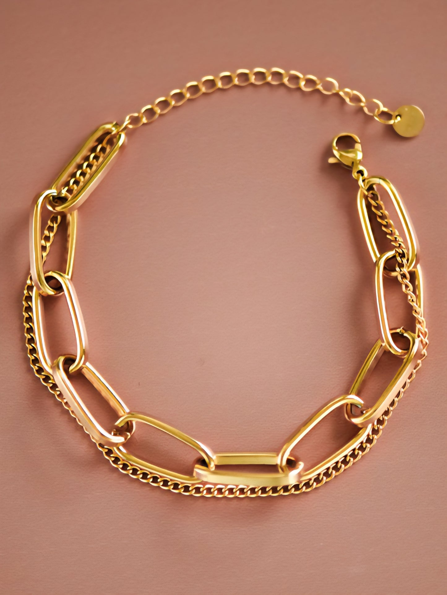 18K Gold Plated Chain Link Bracelet