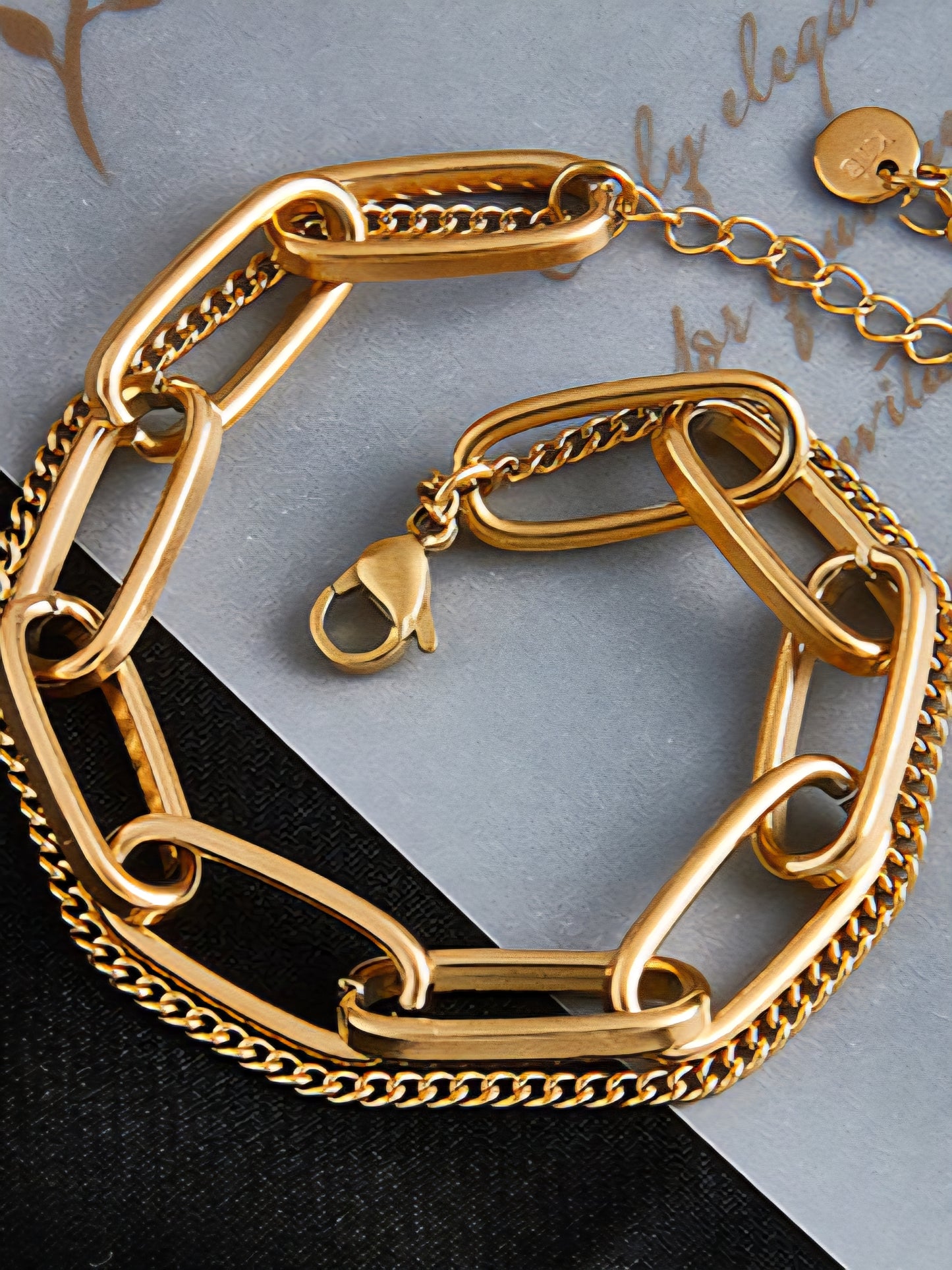 18K Gold Plated Chain Link Bracelet