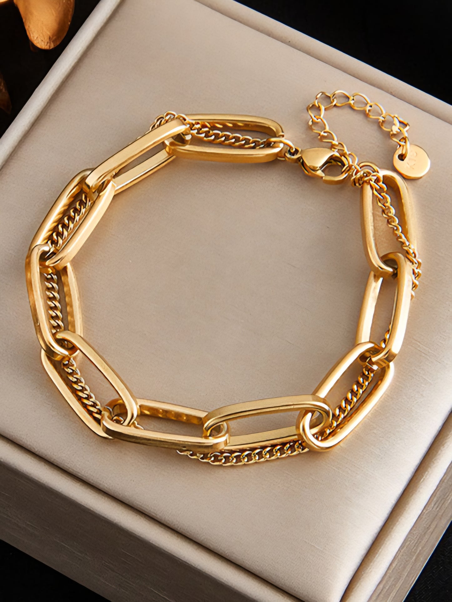 18K Gold Plated Chain Link Bracelet