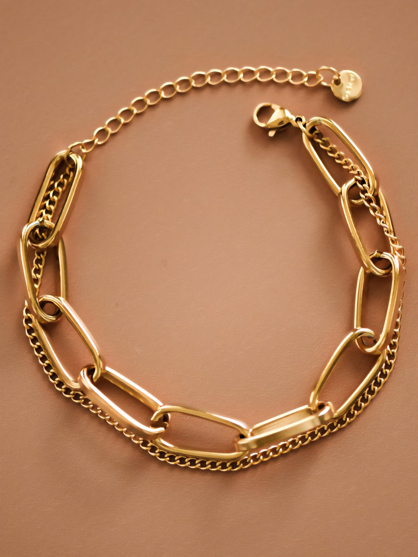 18K Gold Plated Chain Link Bracelet