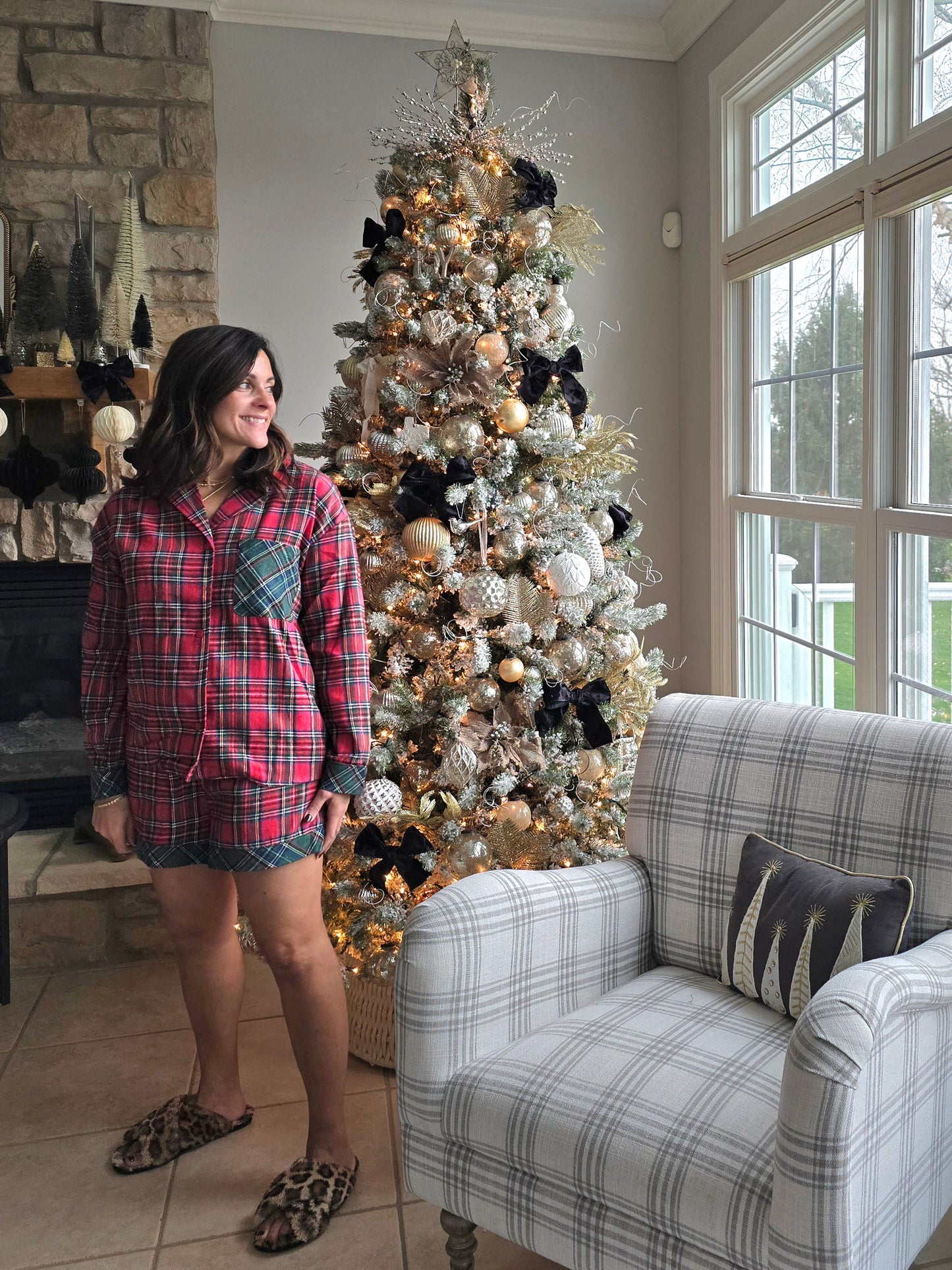 Tartan Plaid Pajama Set