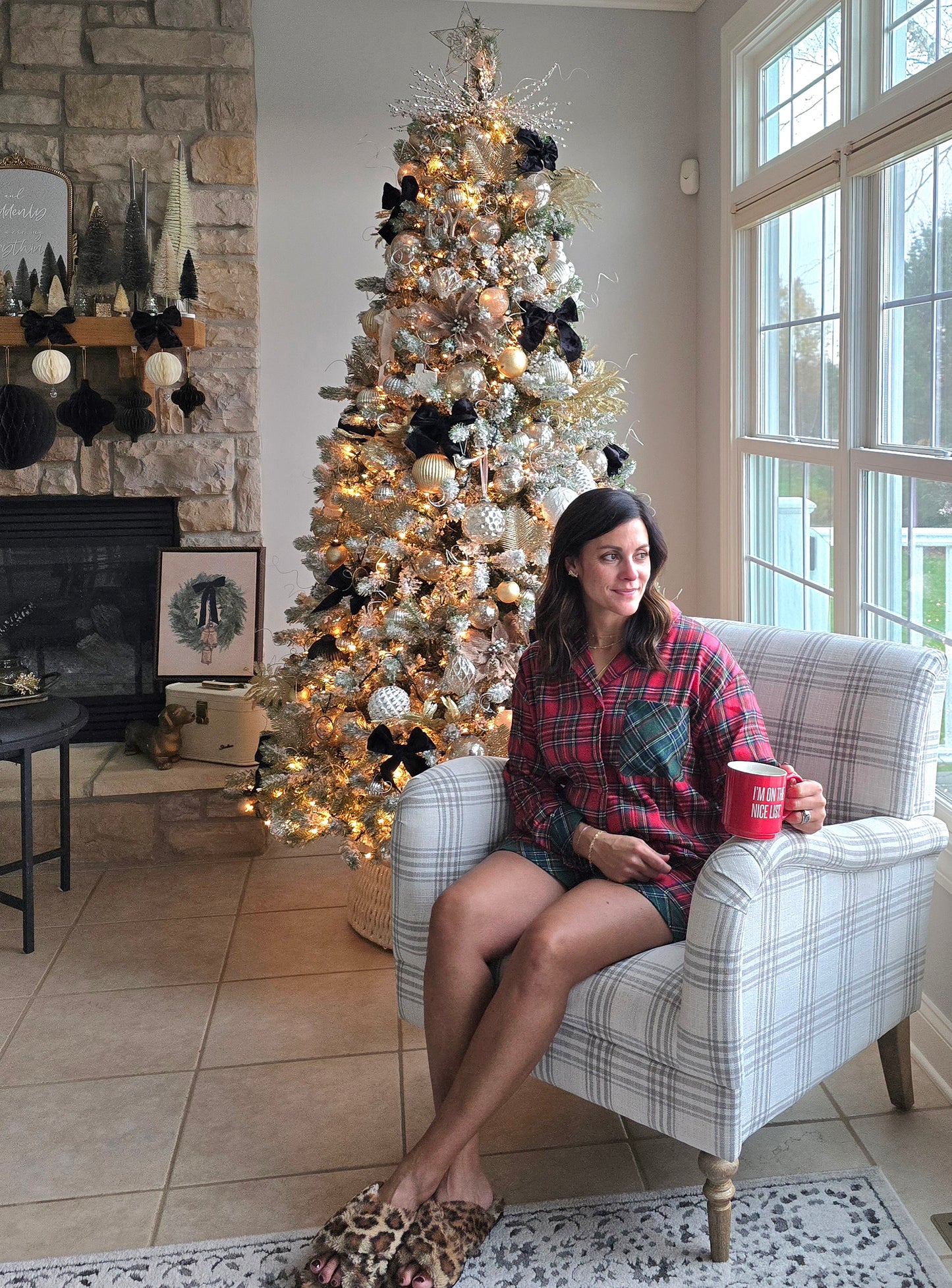 Tartan Plaid Pajama Set