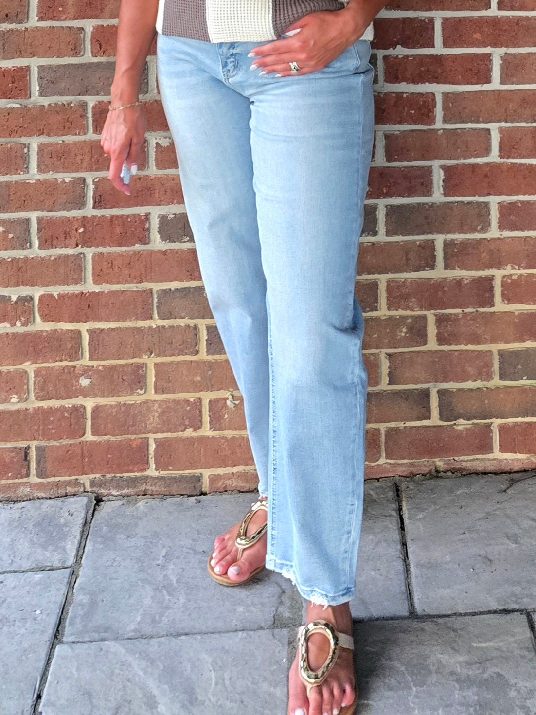 High Rise Barrel Leg Jeans
