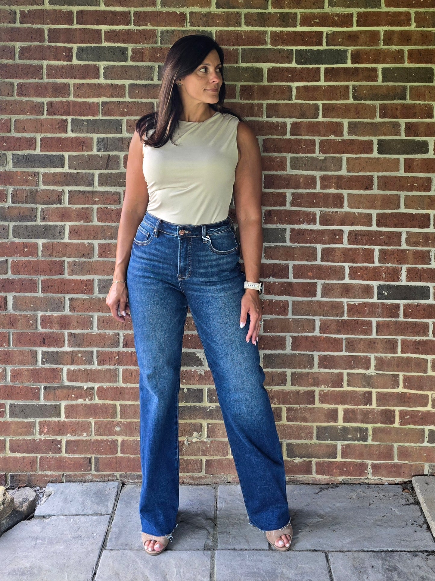 Shirring Detail Sleeveless Bodysuit