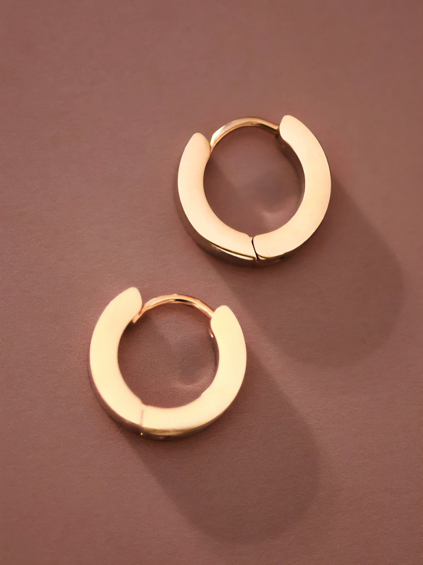 Gold Plated Huggie Earrings