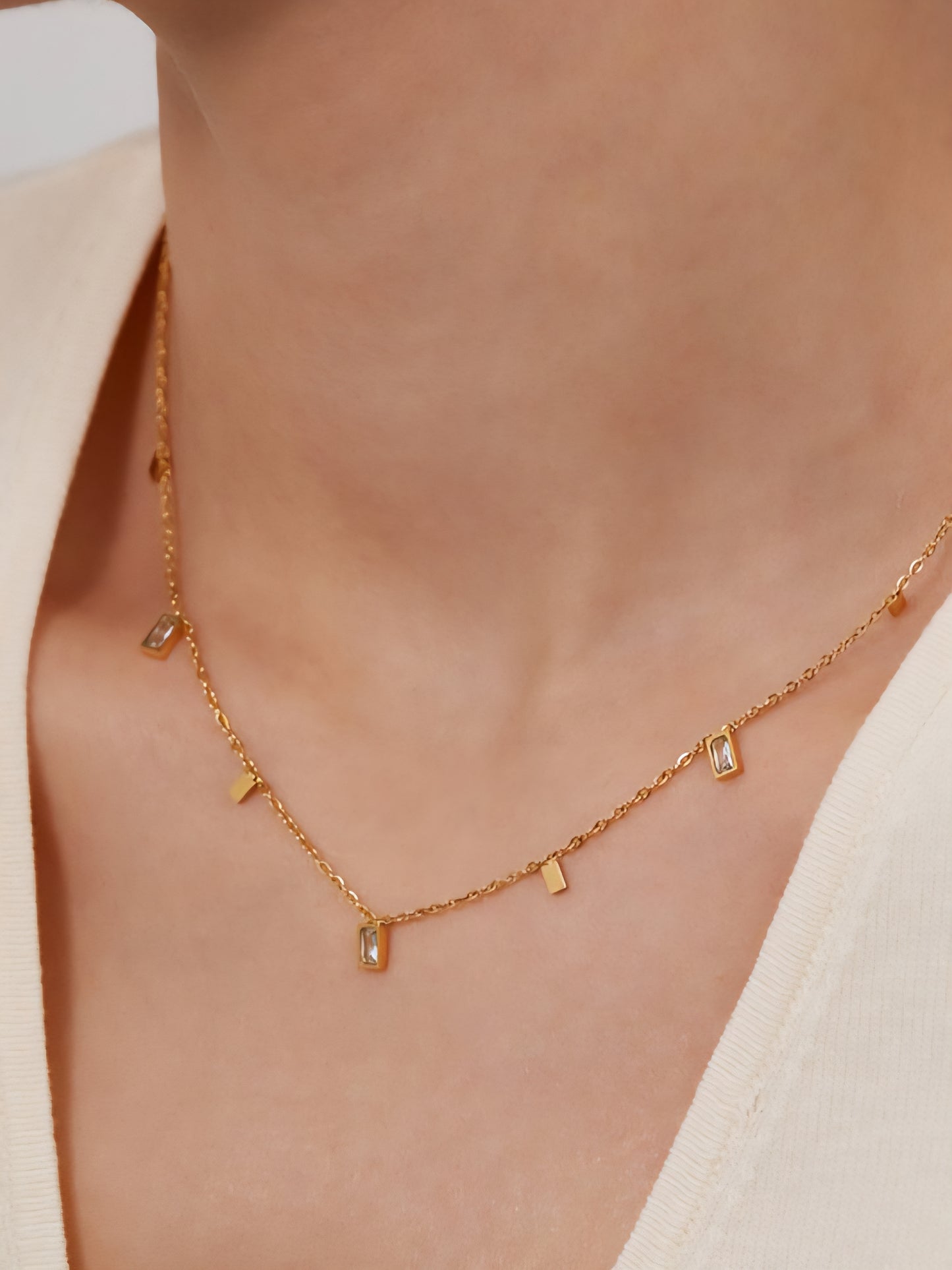18K Dipped Delicate Chain Necklace