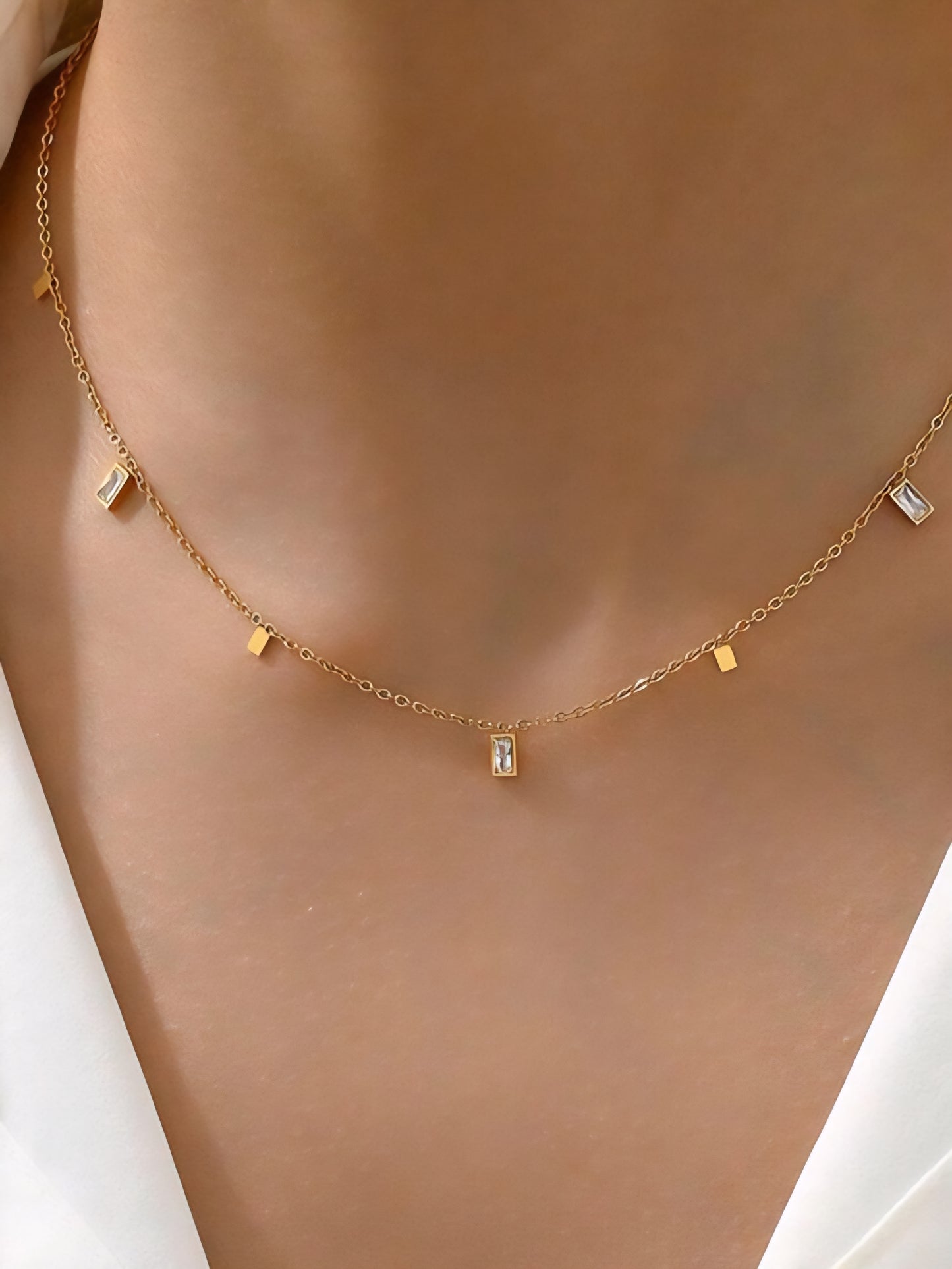 18K Dipped Delicate Chain Necklace
