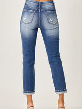 Load image into Gallery viewer, Sequin Patch Midrise Straight Leg Jeans

