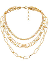 Load image into Gallery viewer, Gold Chain Necklace Stack
