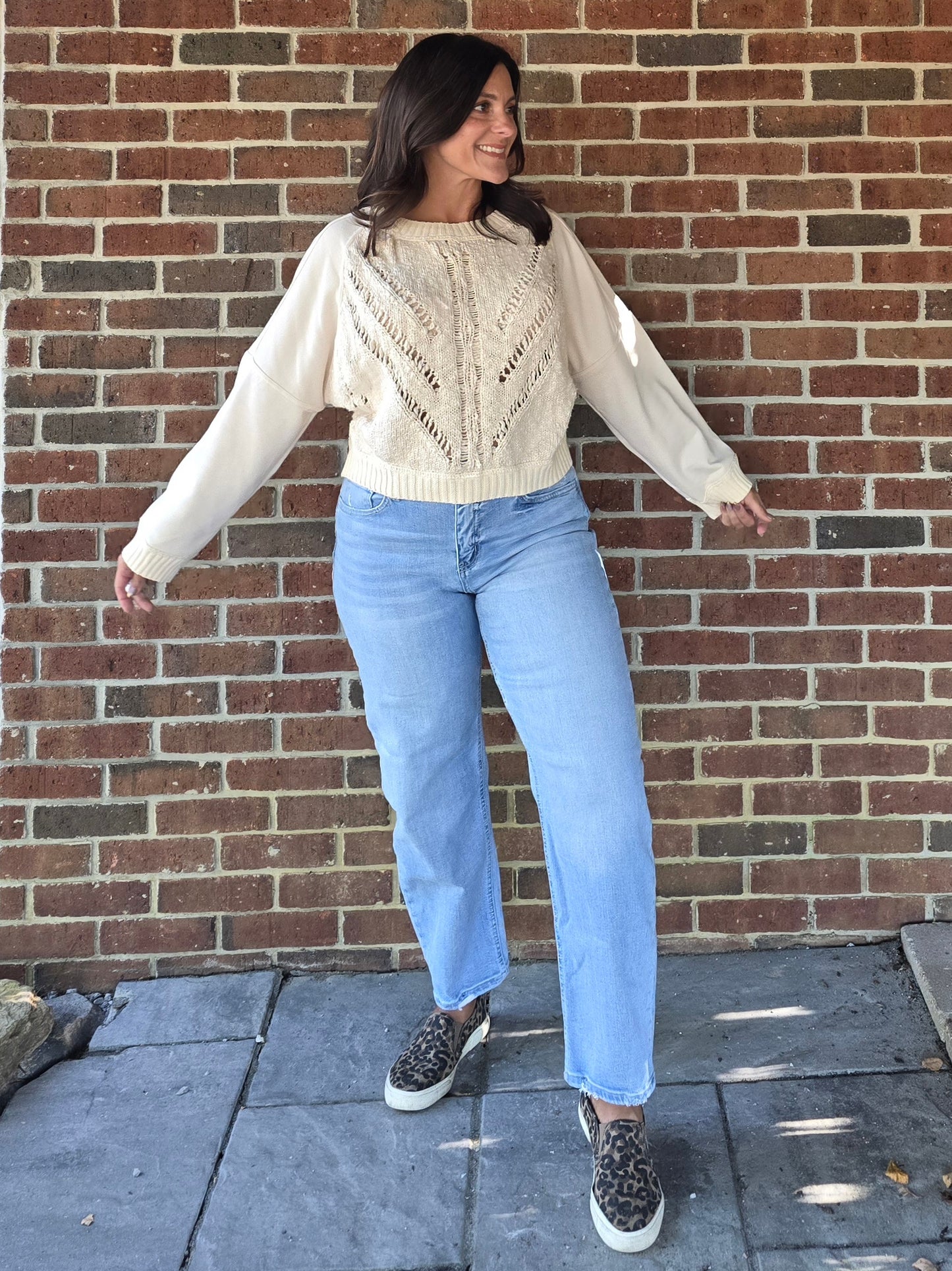 Textured Drift Knit Sweater