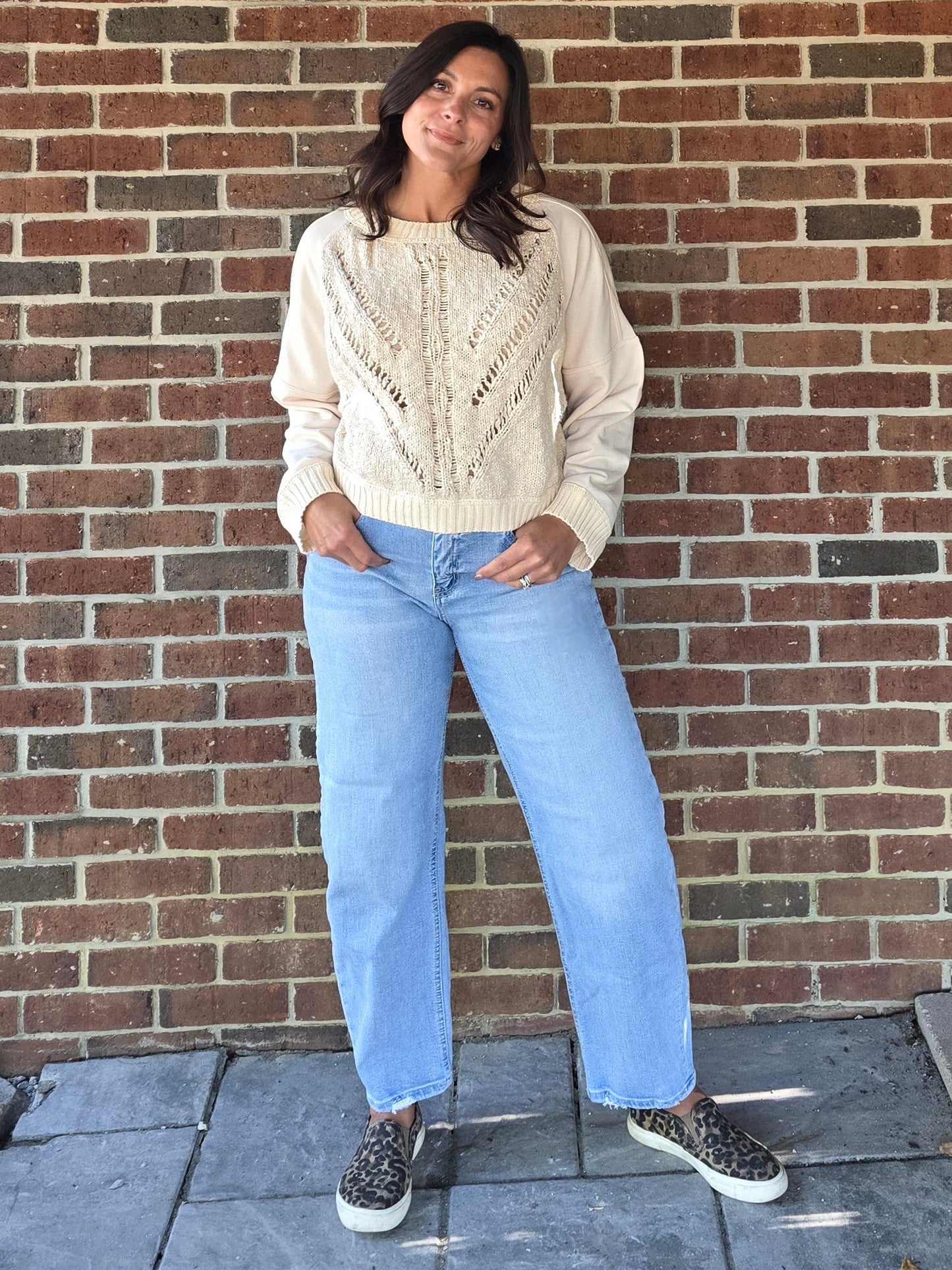 Textured Drift Knit Sweater