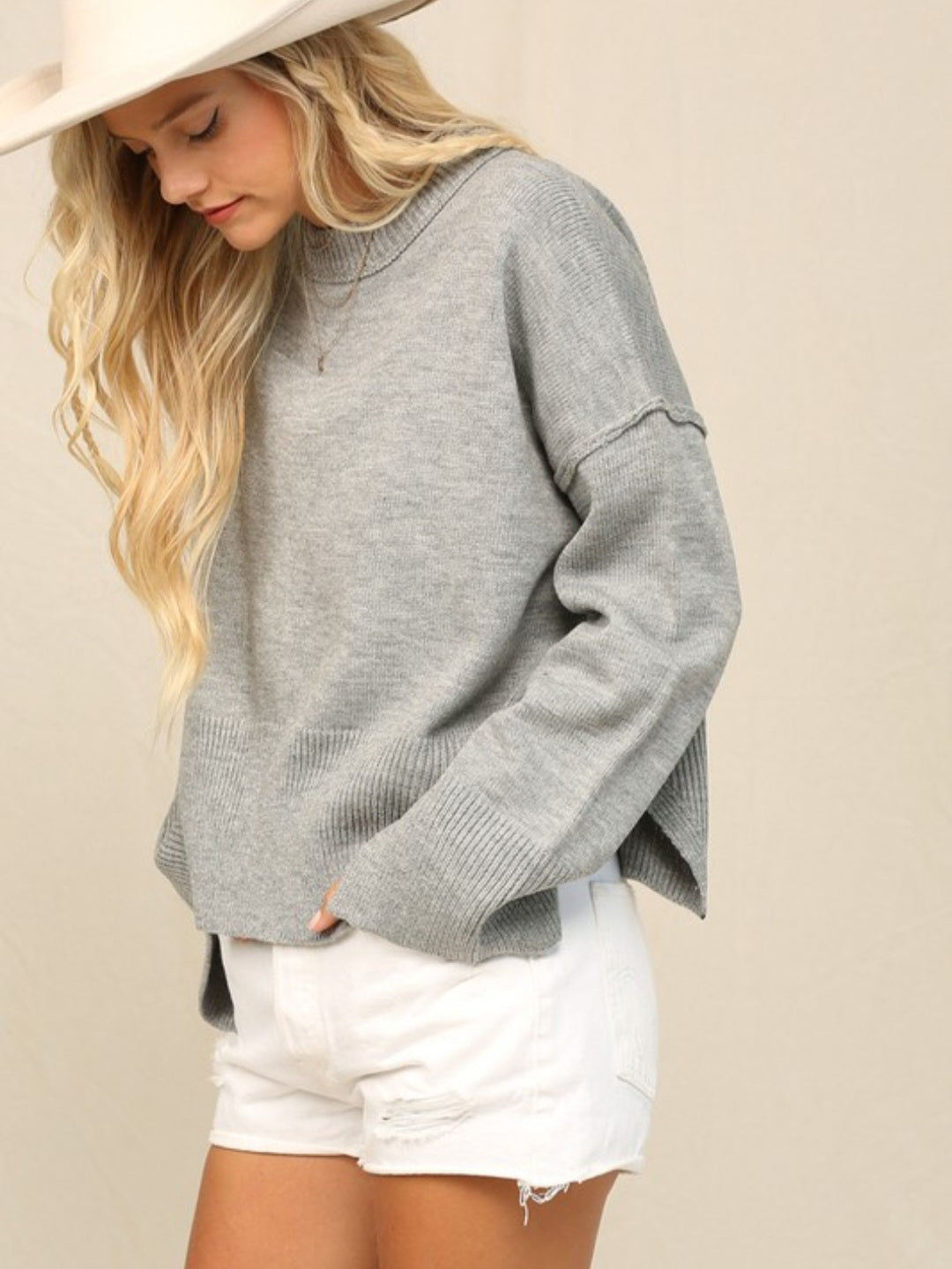 Split Hem Sweater