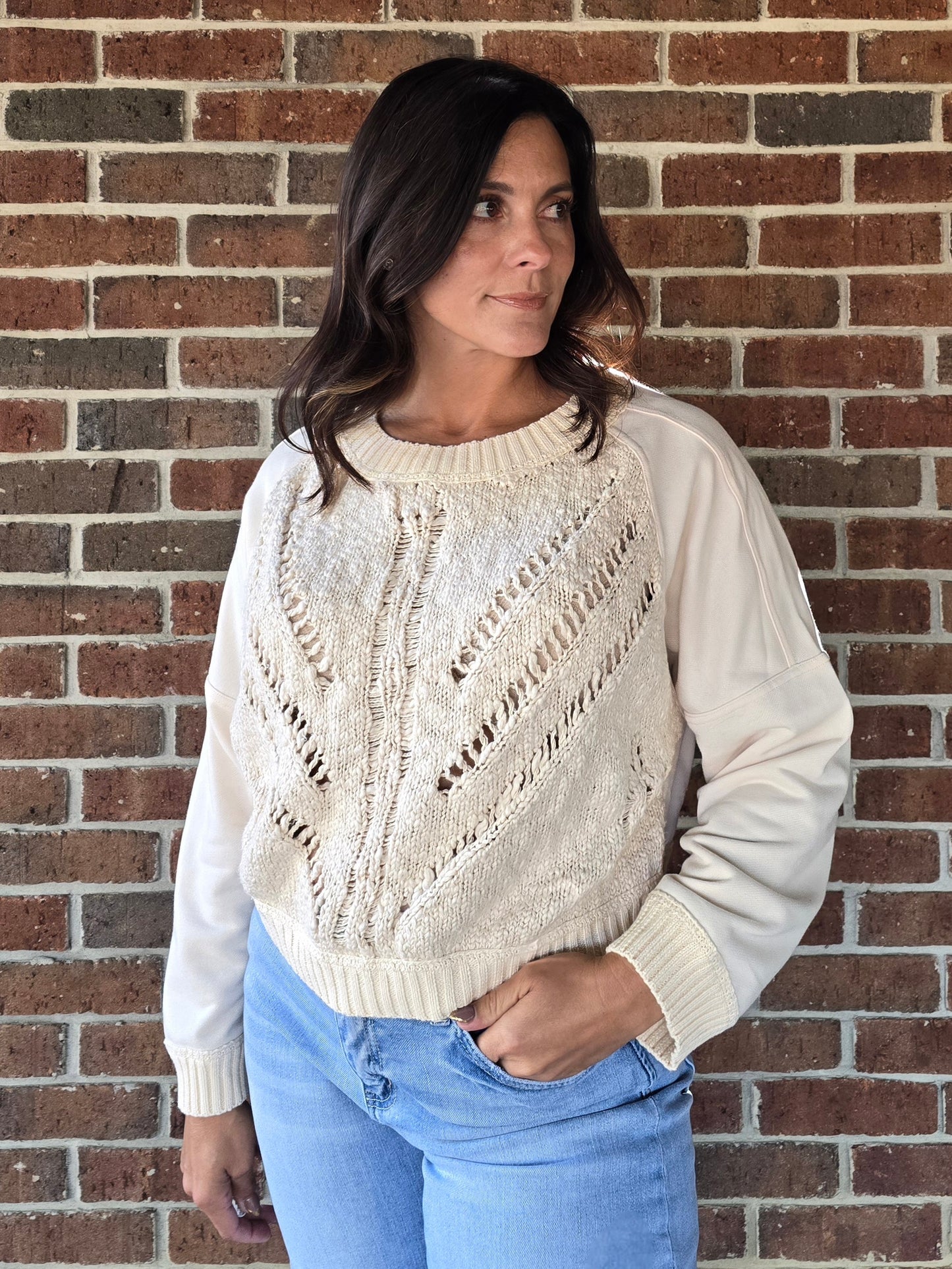 Textured Drift Knit Sweater