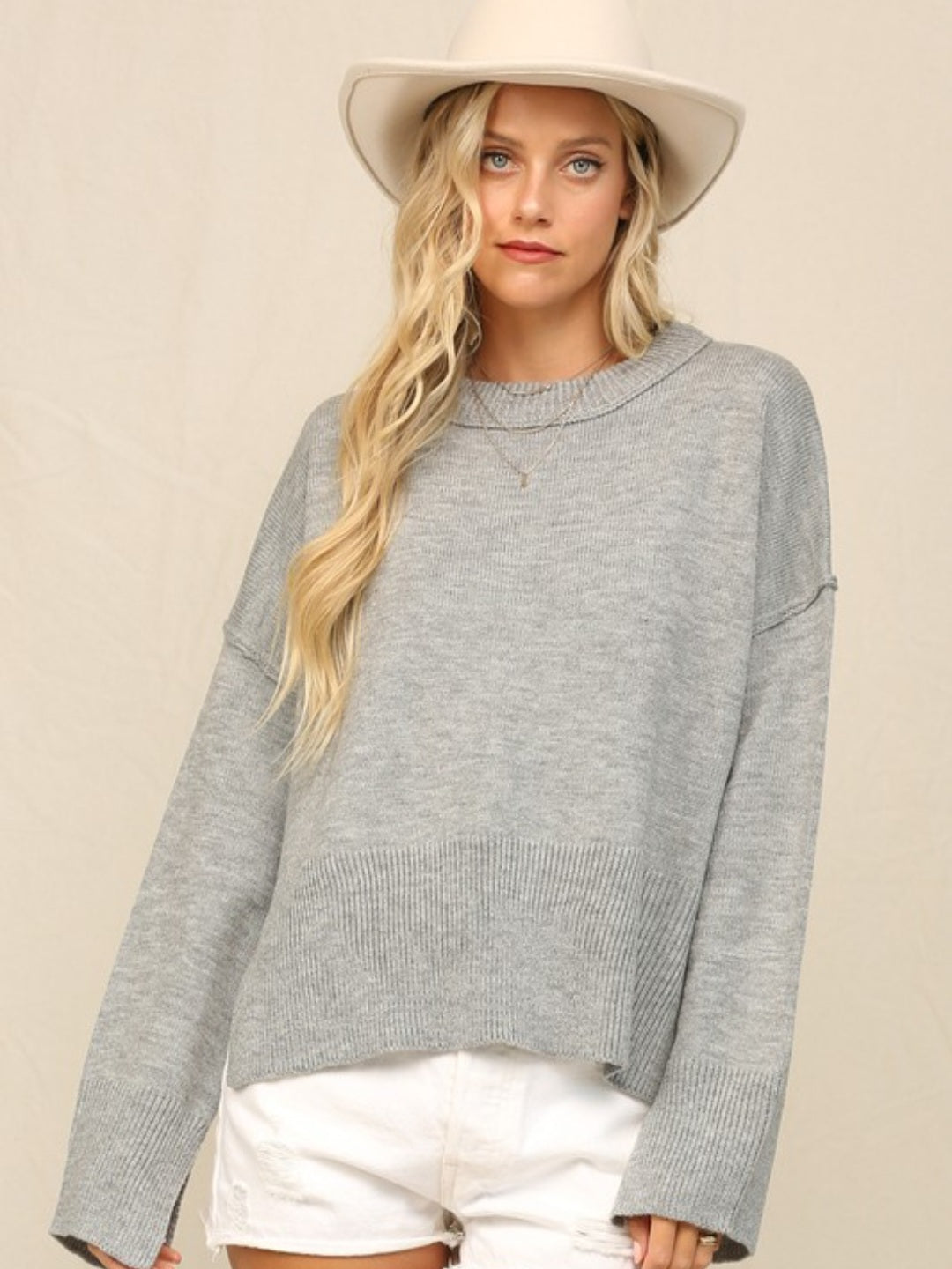 Split Hem Sweater