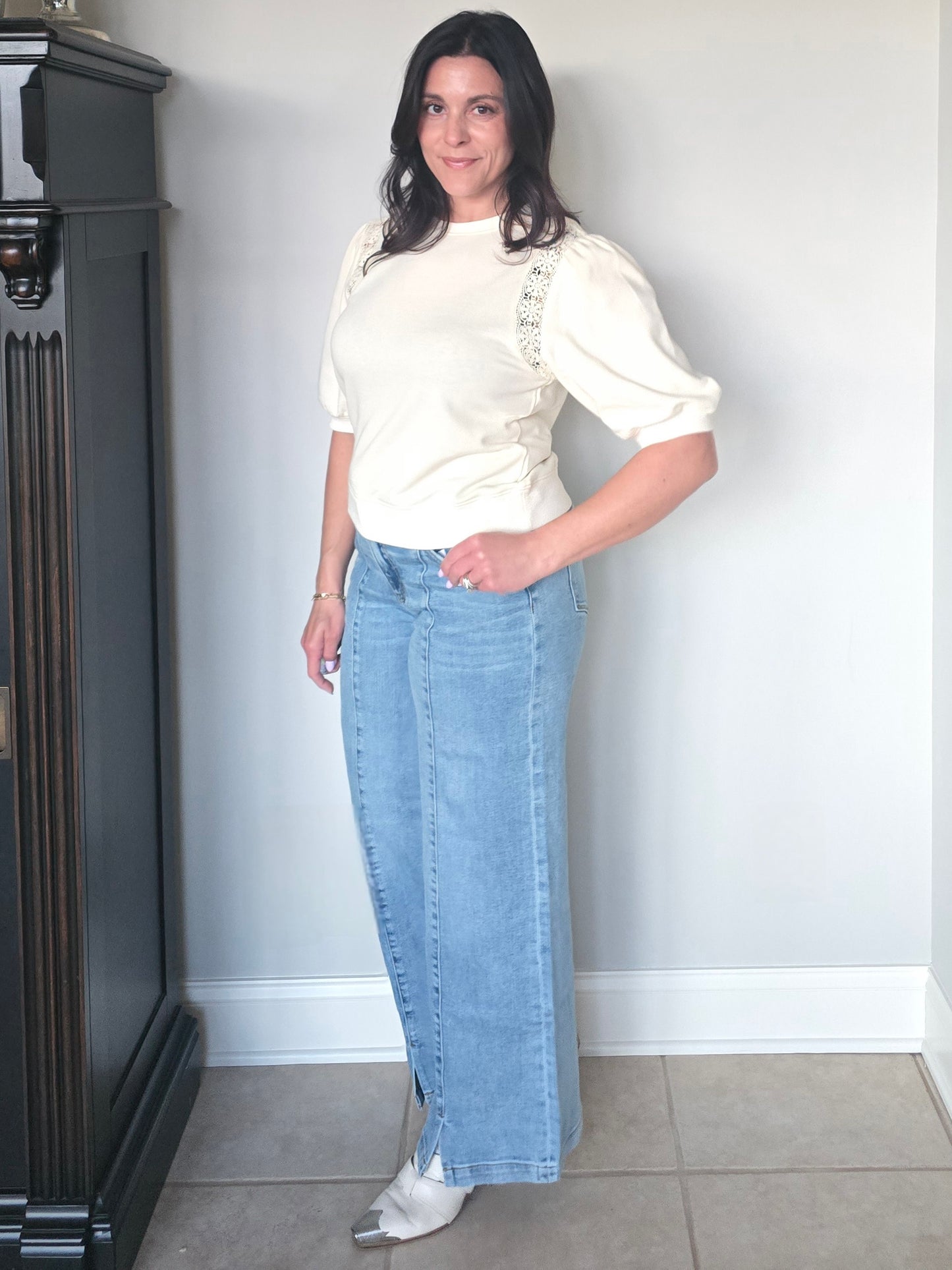 Buttercream Puff Sleeve Top