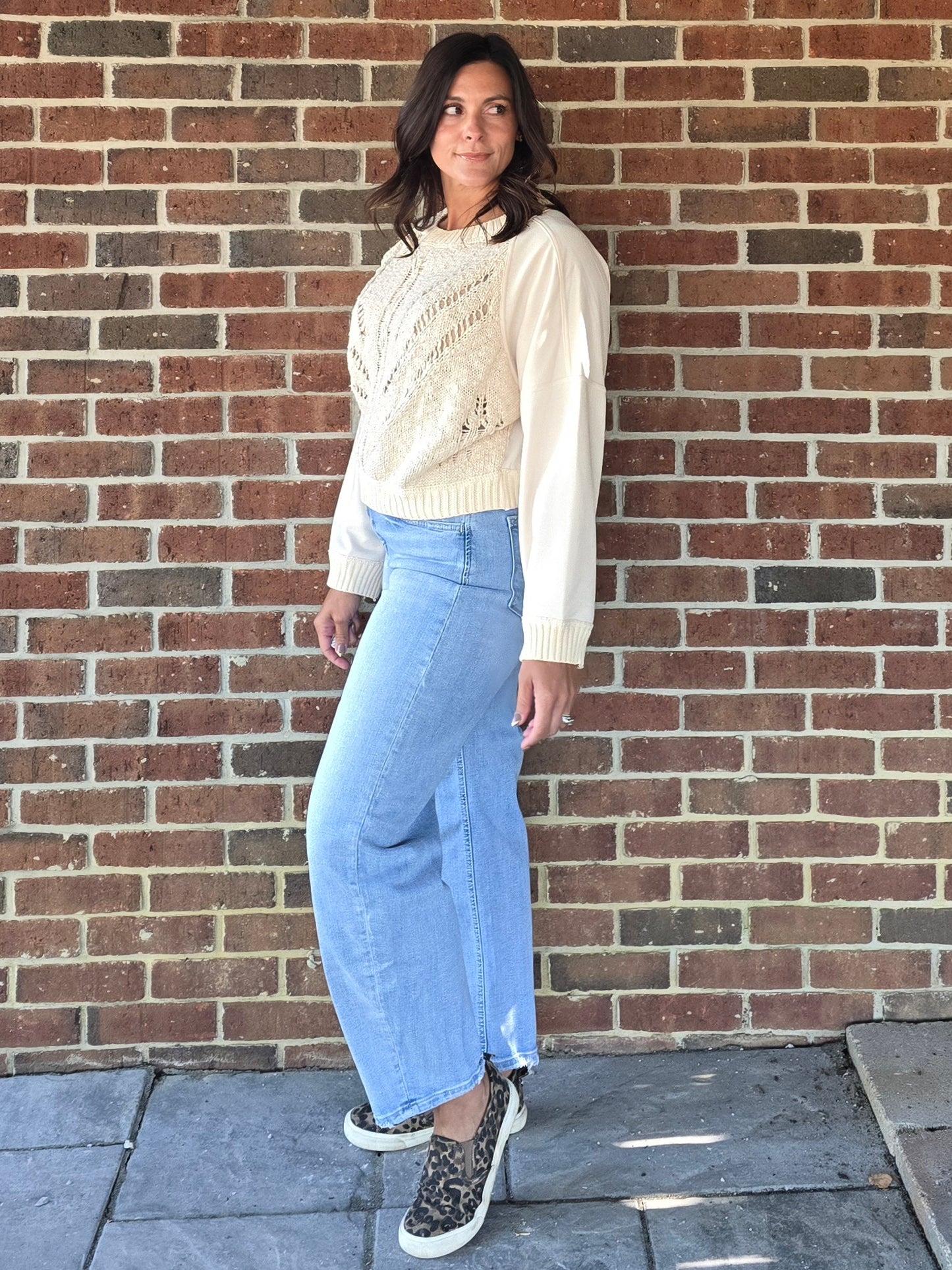 Textured Drift Knit Sweater