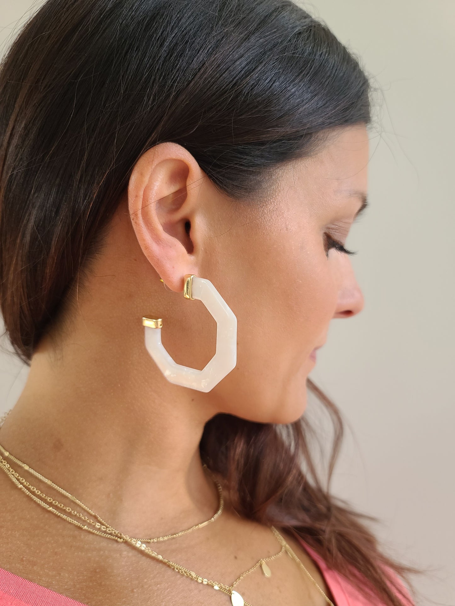 Resin Geo Hoops