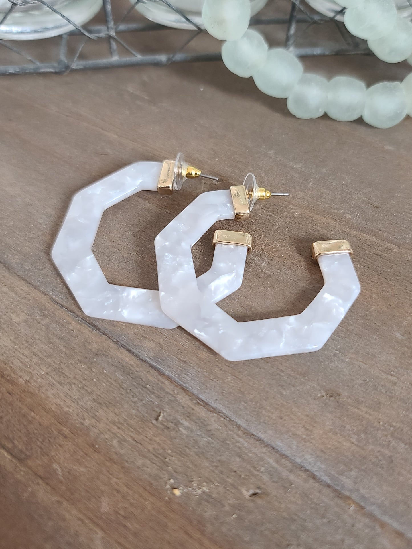 Resin Geo Hoops