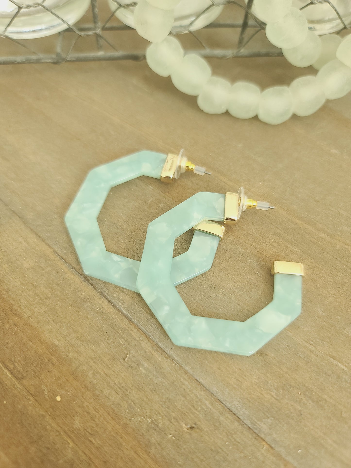 Resin Geo Hoops
