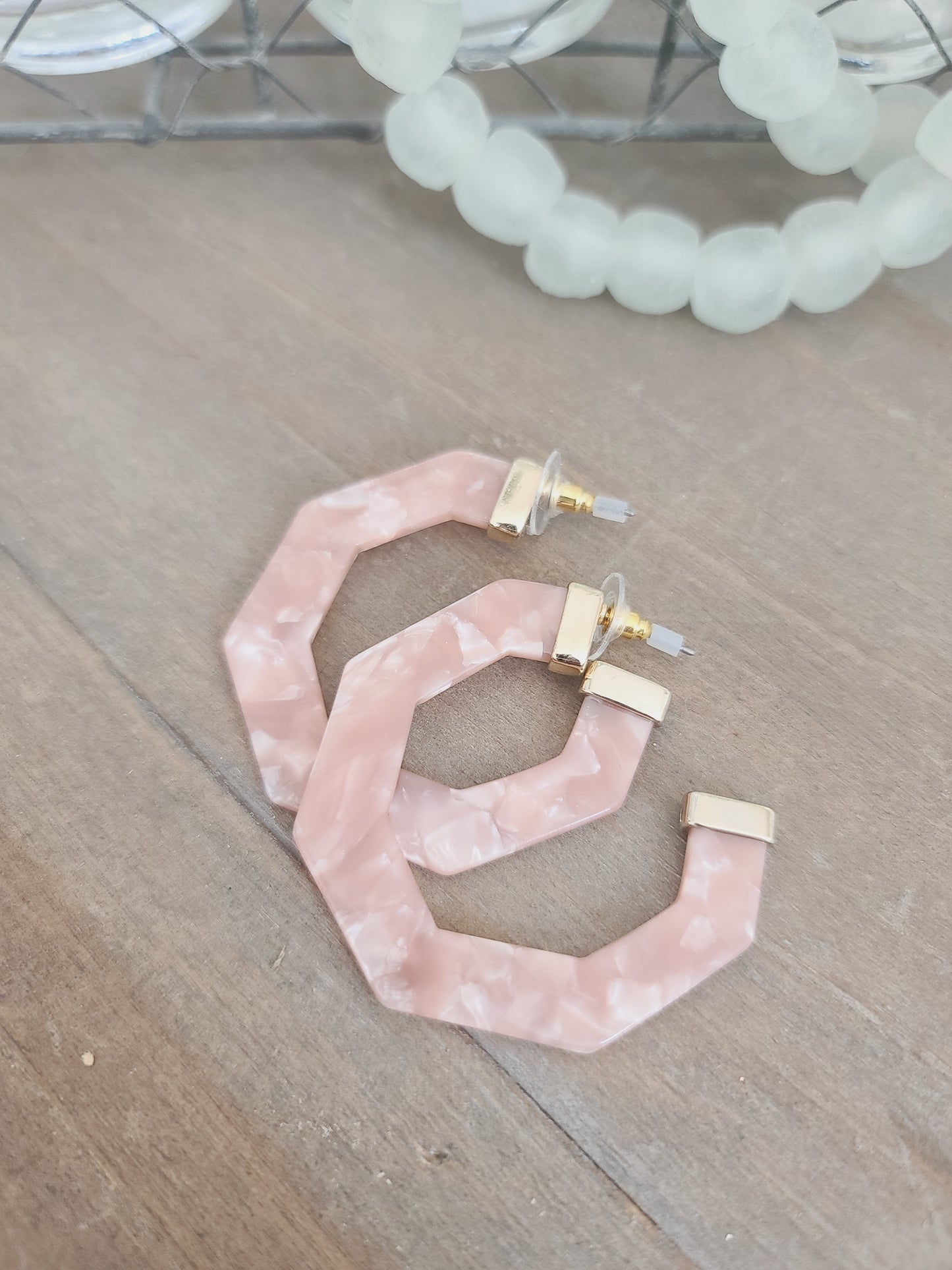 Resin Geo Hoops
