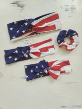Load image into Gallery viewer, Stars &amp; Stripes Scrunchie
