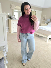 Load image into Gallery viewer, Colorblock Mock Neck Sweater
