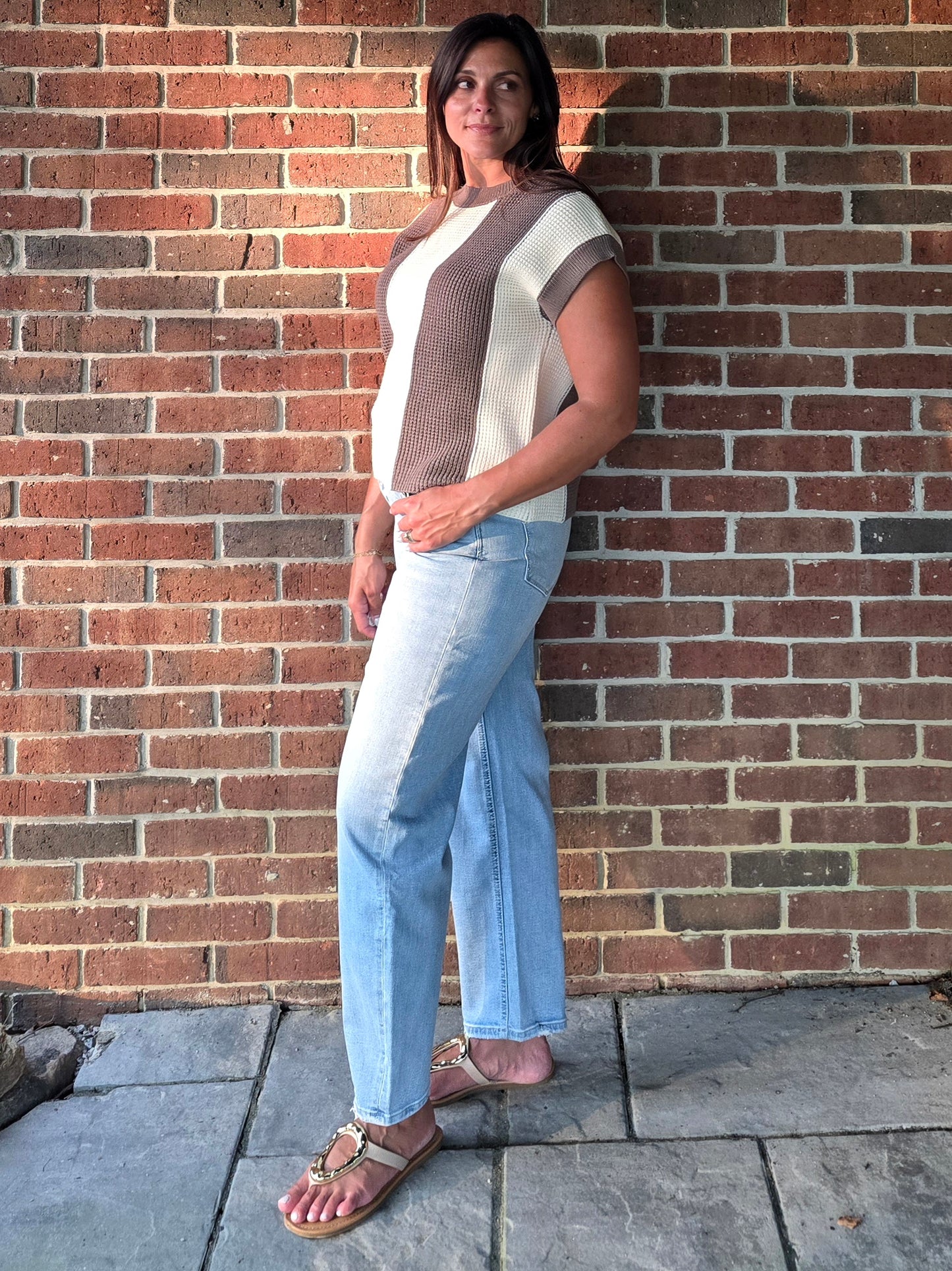 High Rise Barrel Leg Jeans