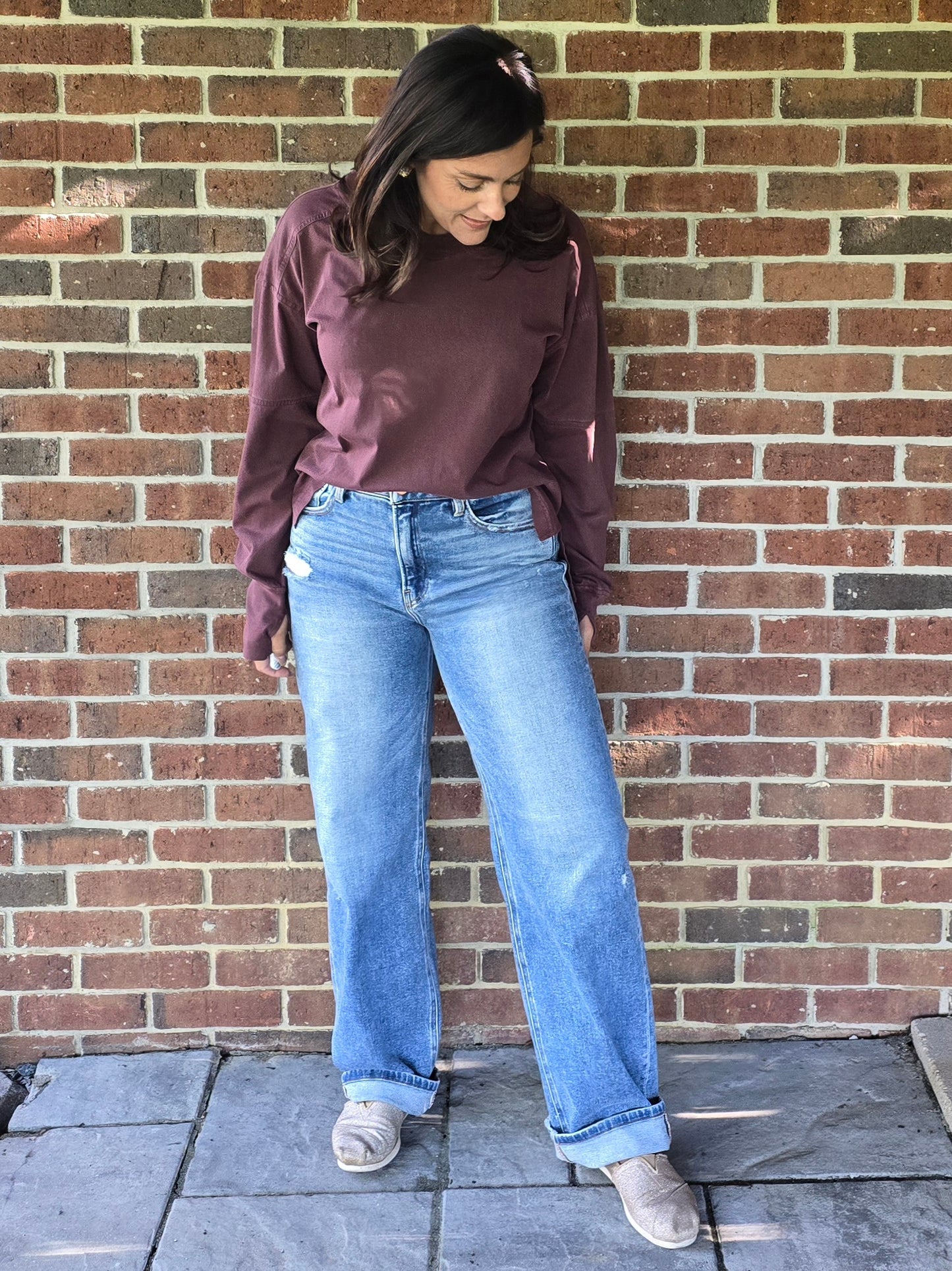Risen High Rise Baggy Fit Jeans
