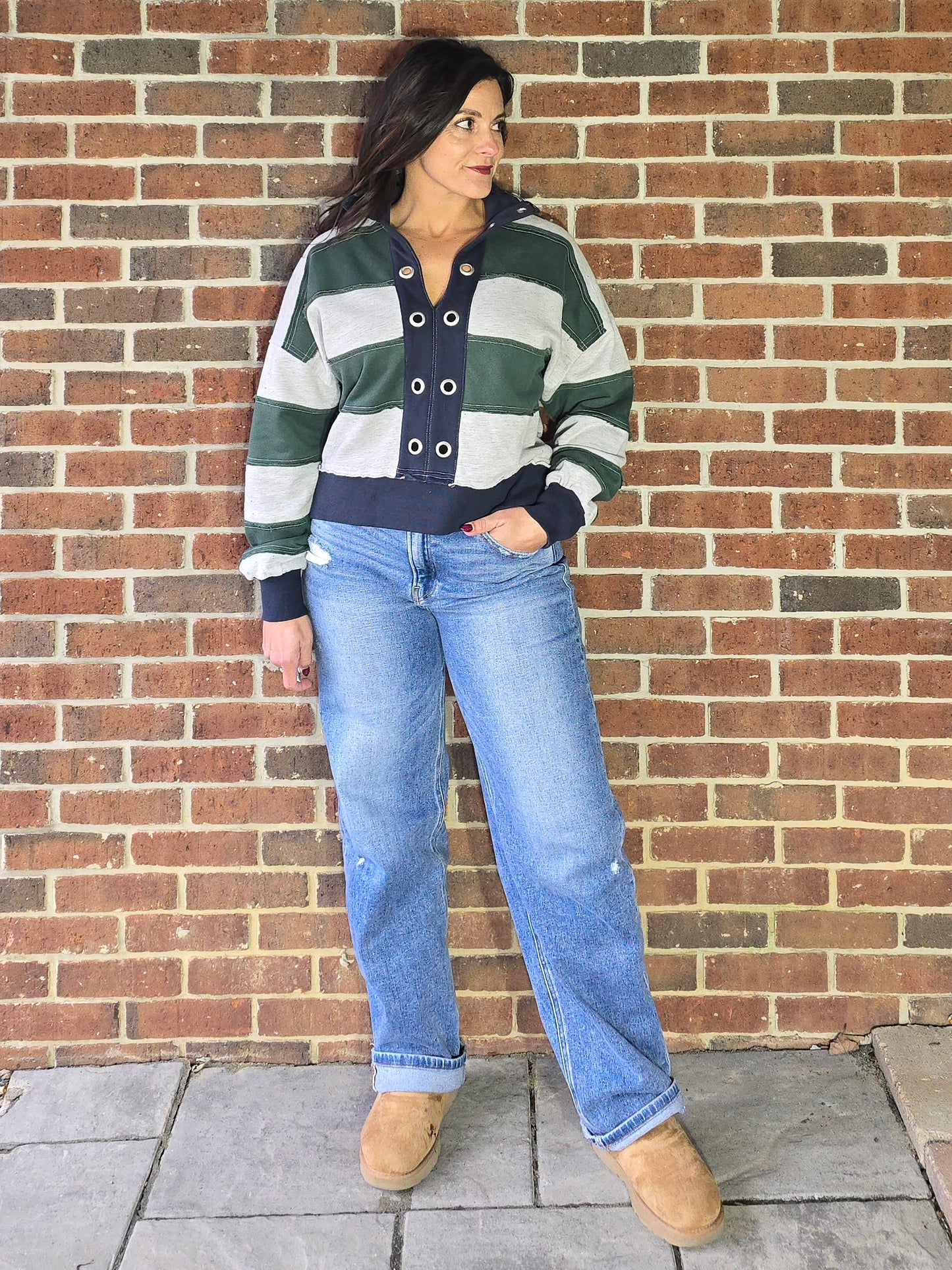 Brushed French Terry Pullover