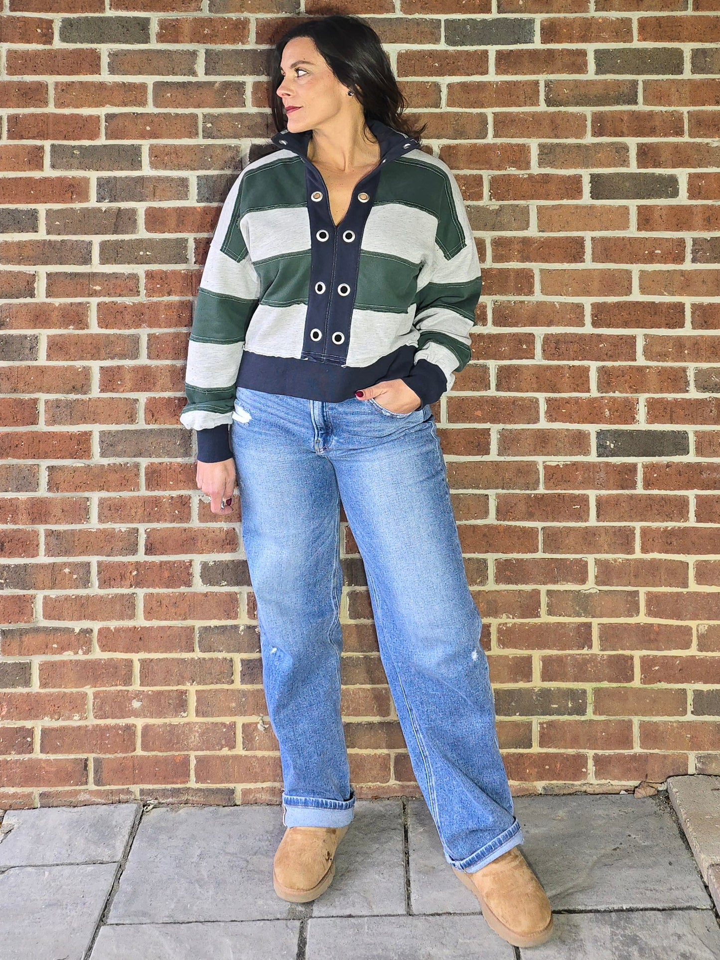 Brushed French Terry Pullover