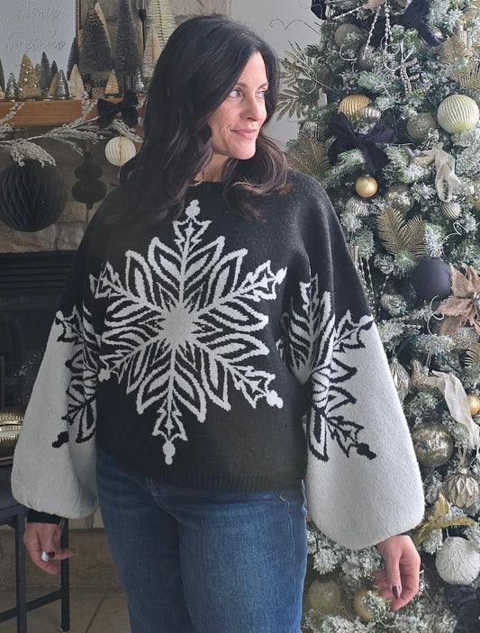 Snowfall Statement Oversized Sweater