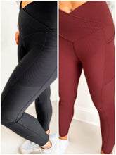 Load image into Gallery viewer, Max Sculpt Crossover Ribbed Leggings
