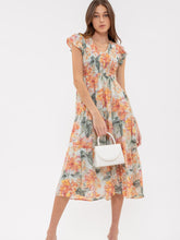 Load image into Gallery viewer, Smocked Floral Midi Dress
