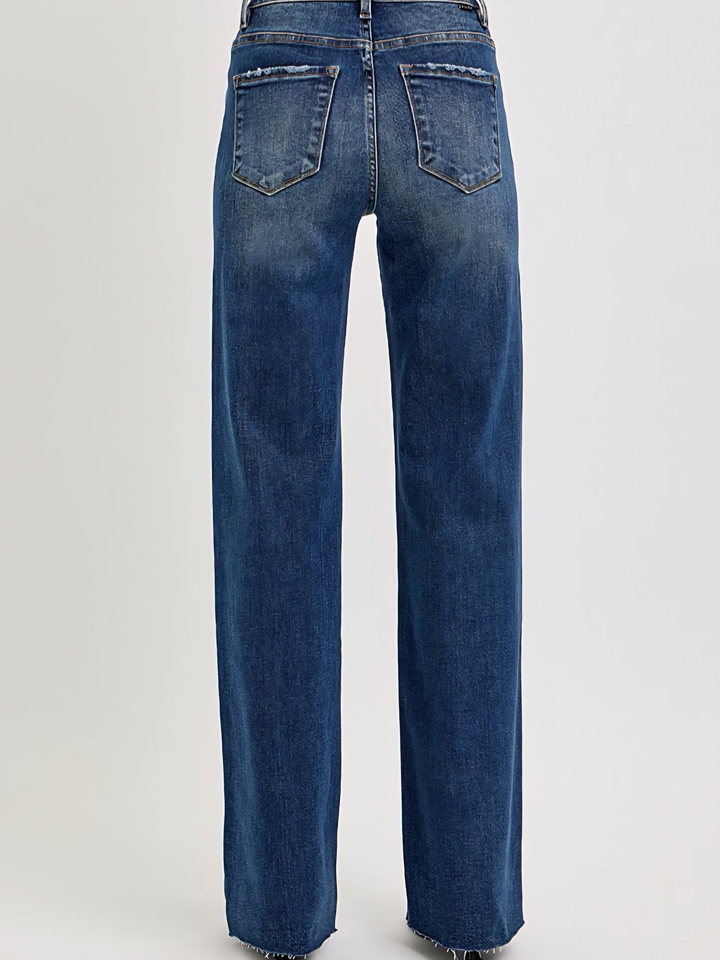 Tummy Control High Rise Dark Wash Straight Leg Jeans