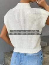 Load image into Gallery viewer, Cable Knit Short Sleeve Sweater
