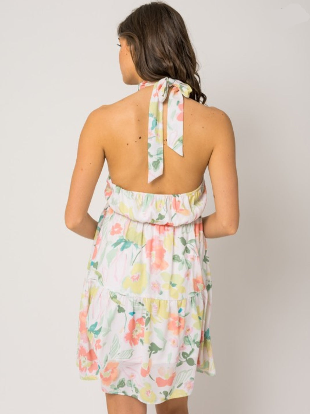 Halter Floral Dress