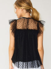 Load image into Gallery viewer, Tulle Top with Dot Detail
