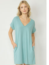 Load image into Gallery viewer, V-Neck TShirt Dress
