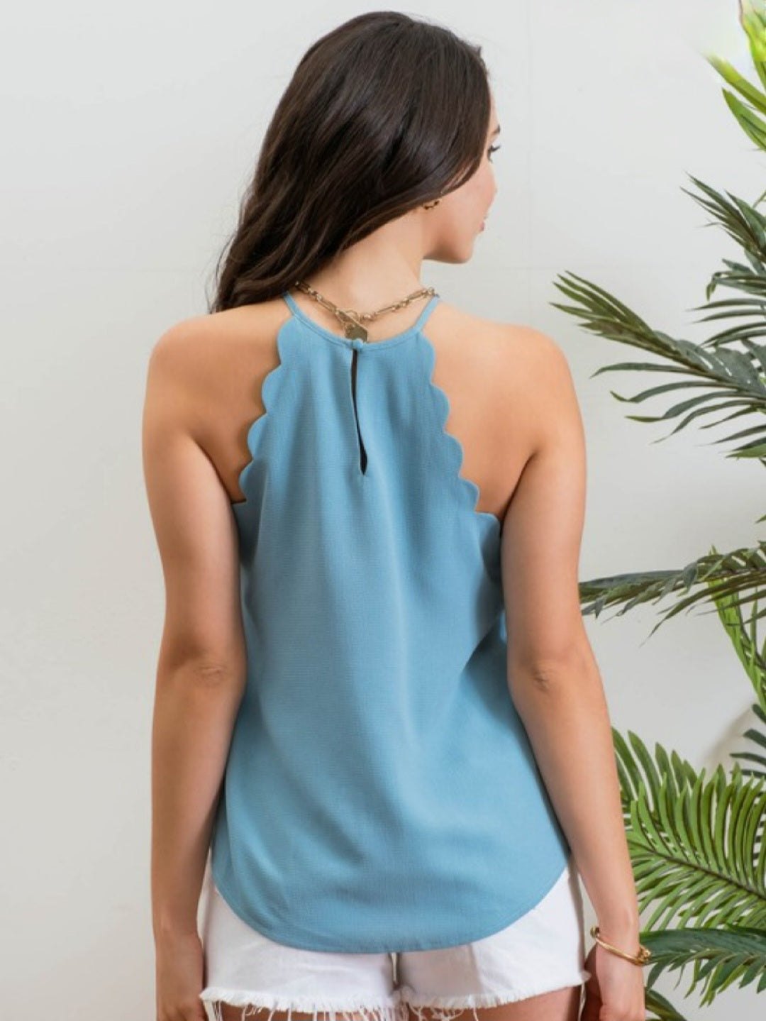 Scallop Halter Tank