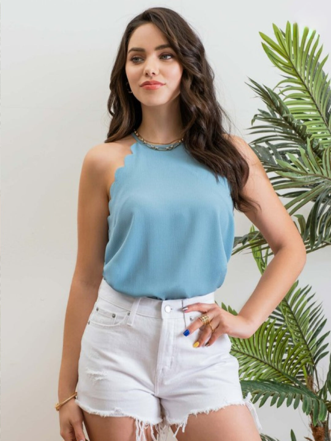 Scallop Halter Tank