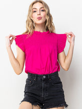 Load image into Gallery viewer, Fuchsia Smocked Top
