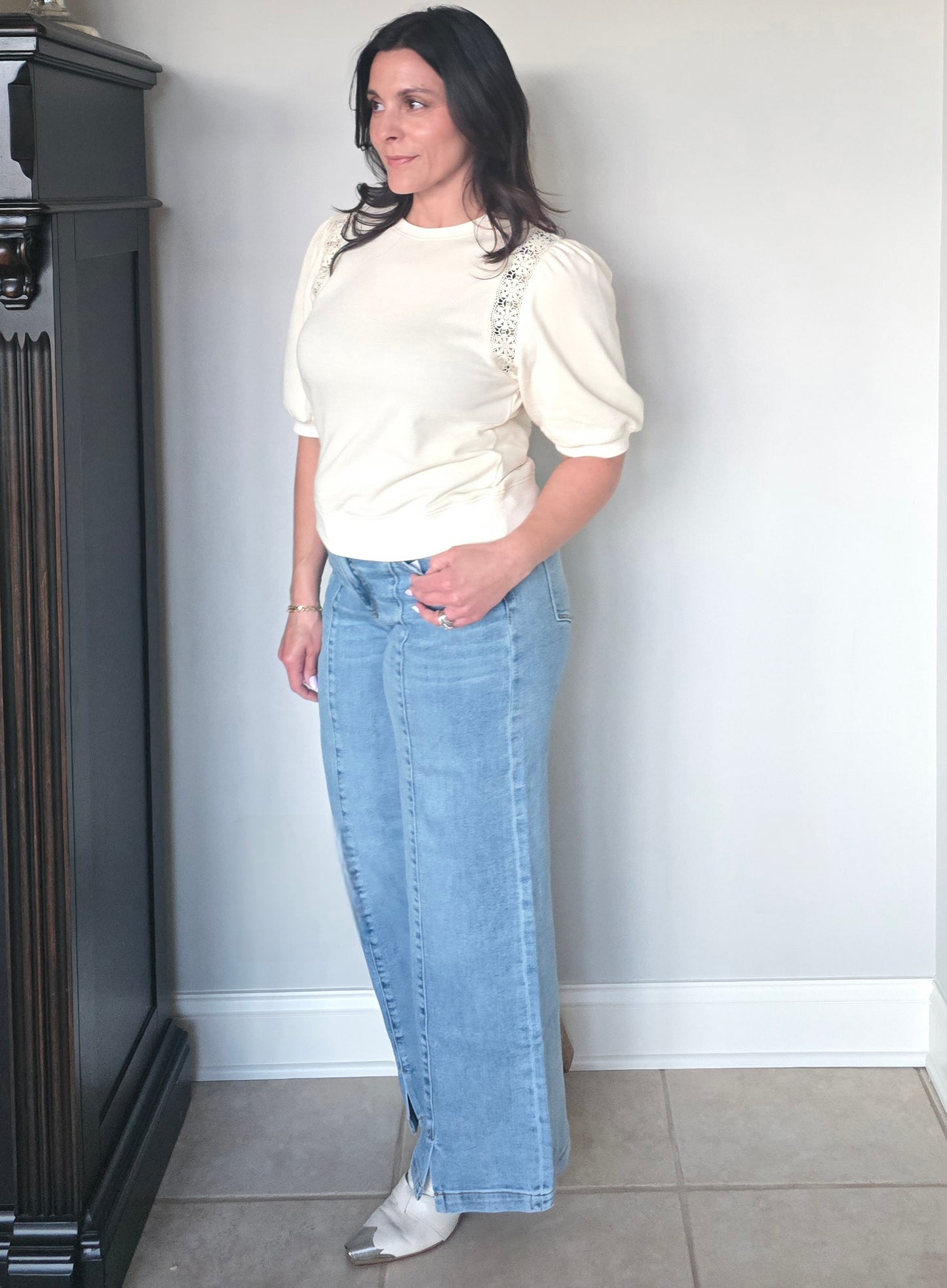 Buttercream Puff Sleeve Top