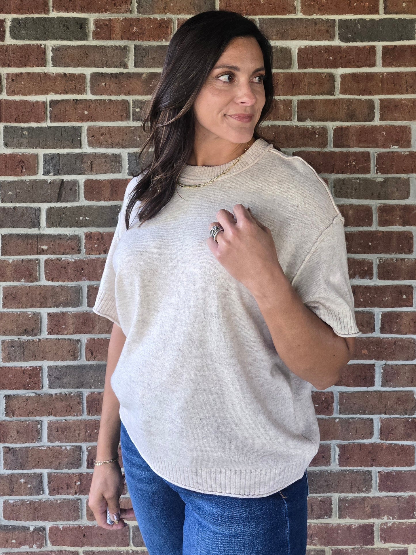 Cozy Raw Edge Sweater