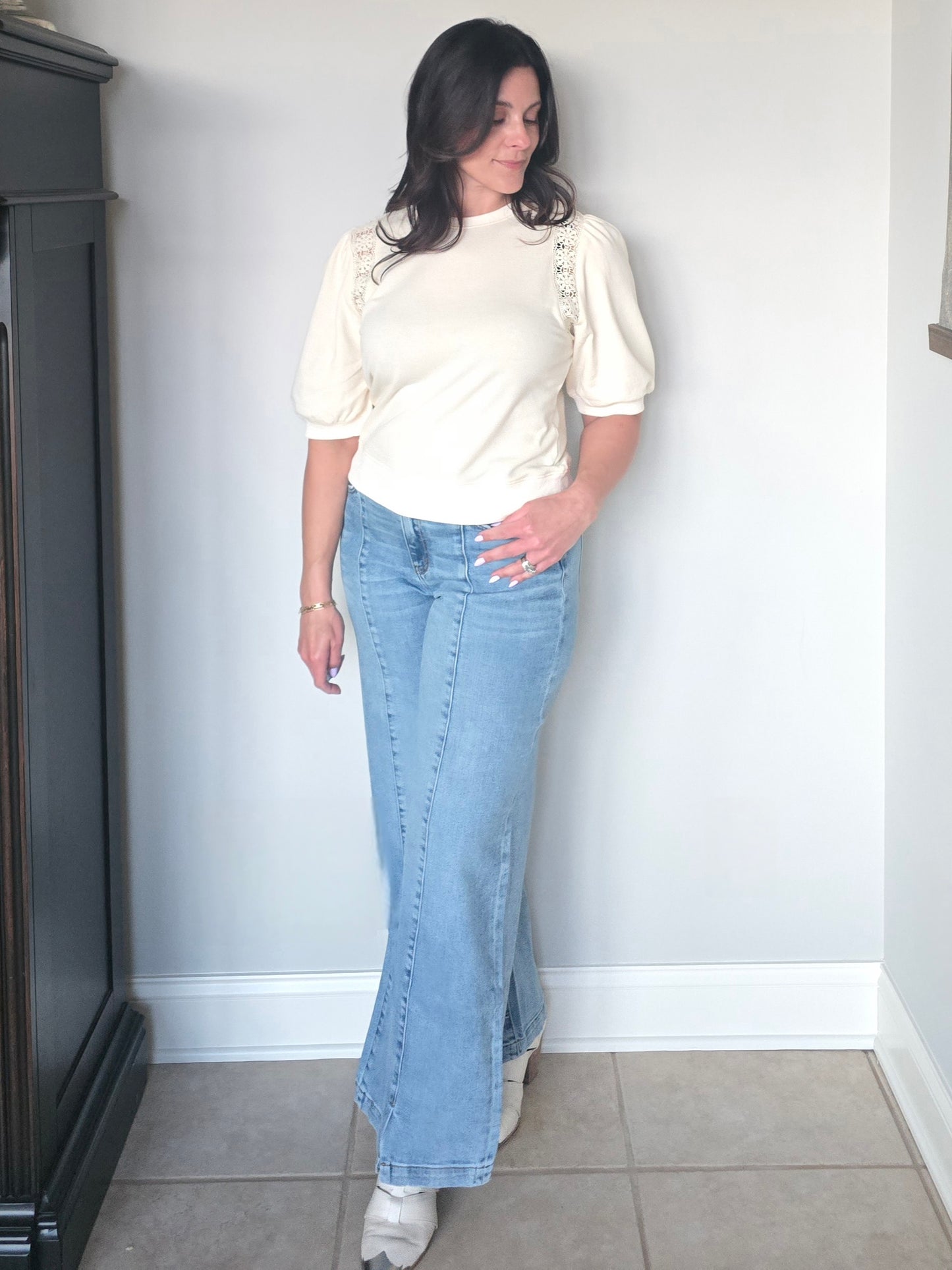 Buttercream Puff Sleeve Top