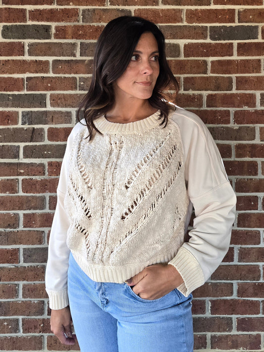 Textured Drift Knit Sweater