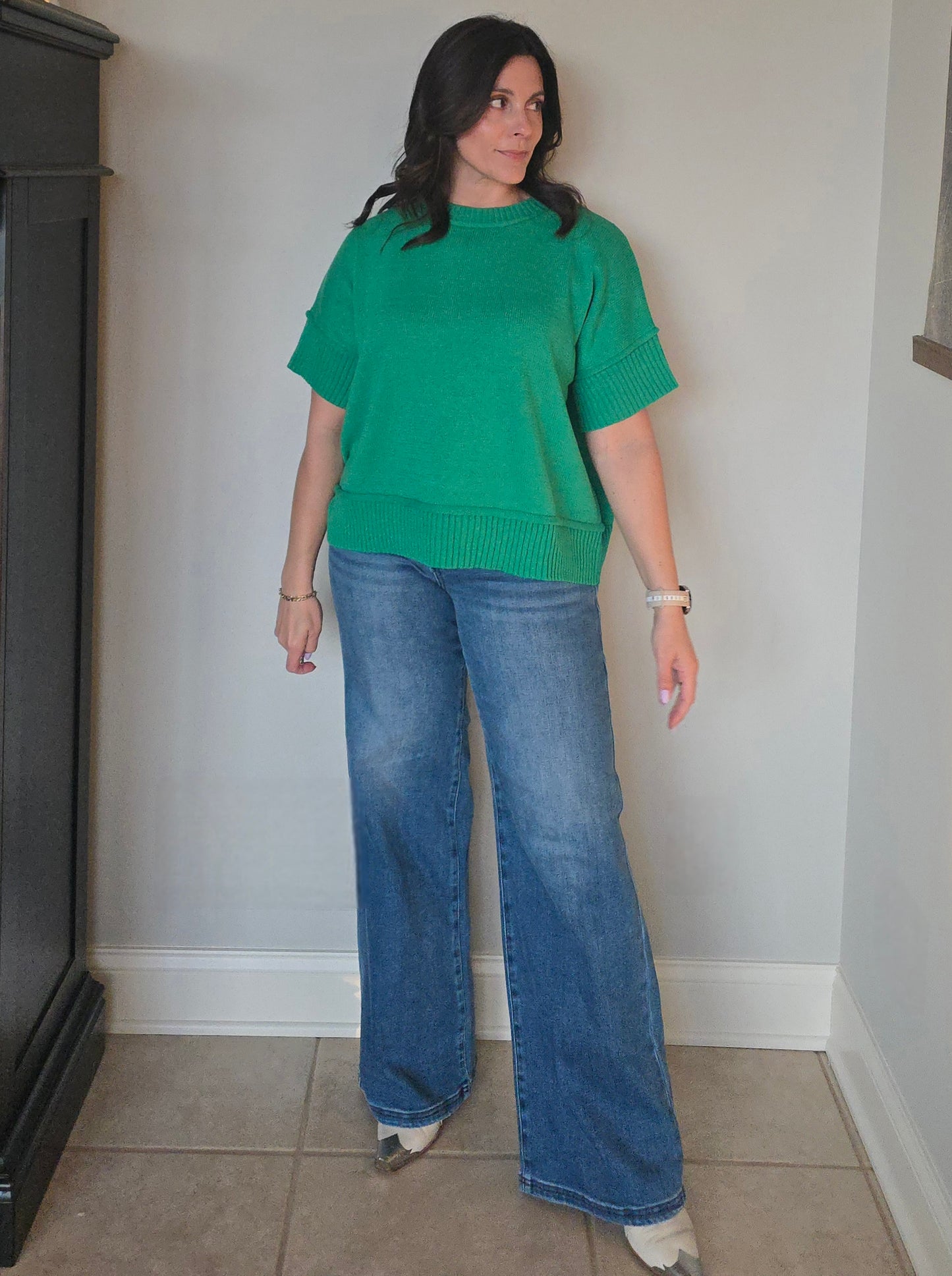 Kelly Green Everyday Knit Top