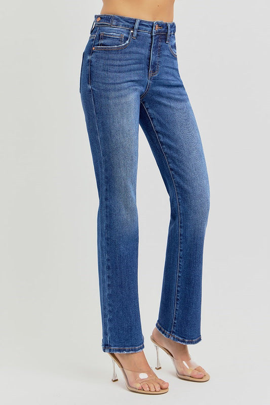 Tummy Control High Rise Straight Leg Jeans