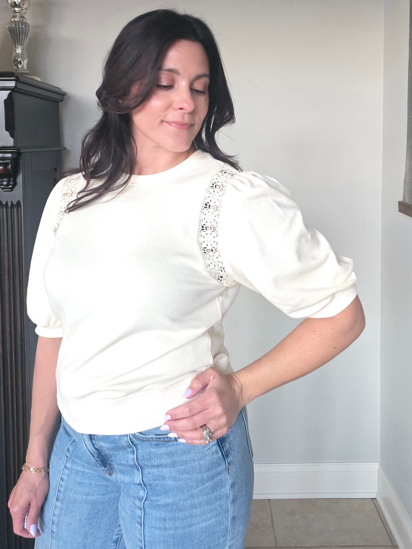 Buttercream Puff Sleeve Top