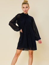 Load image into Gallery viewer, Glitter Mock Neck Dress
