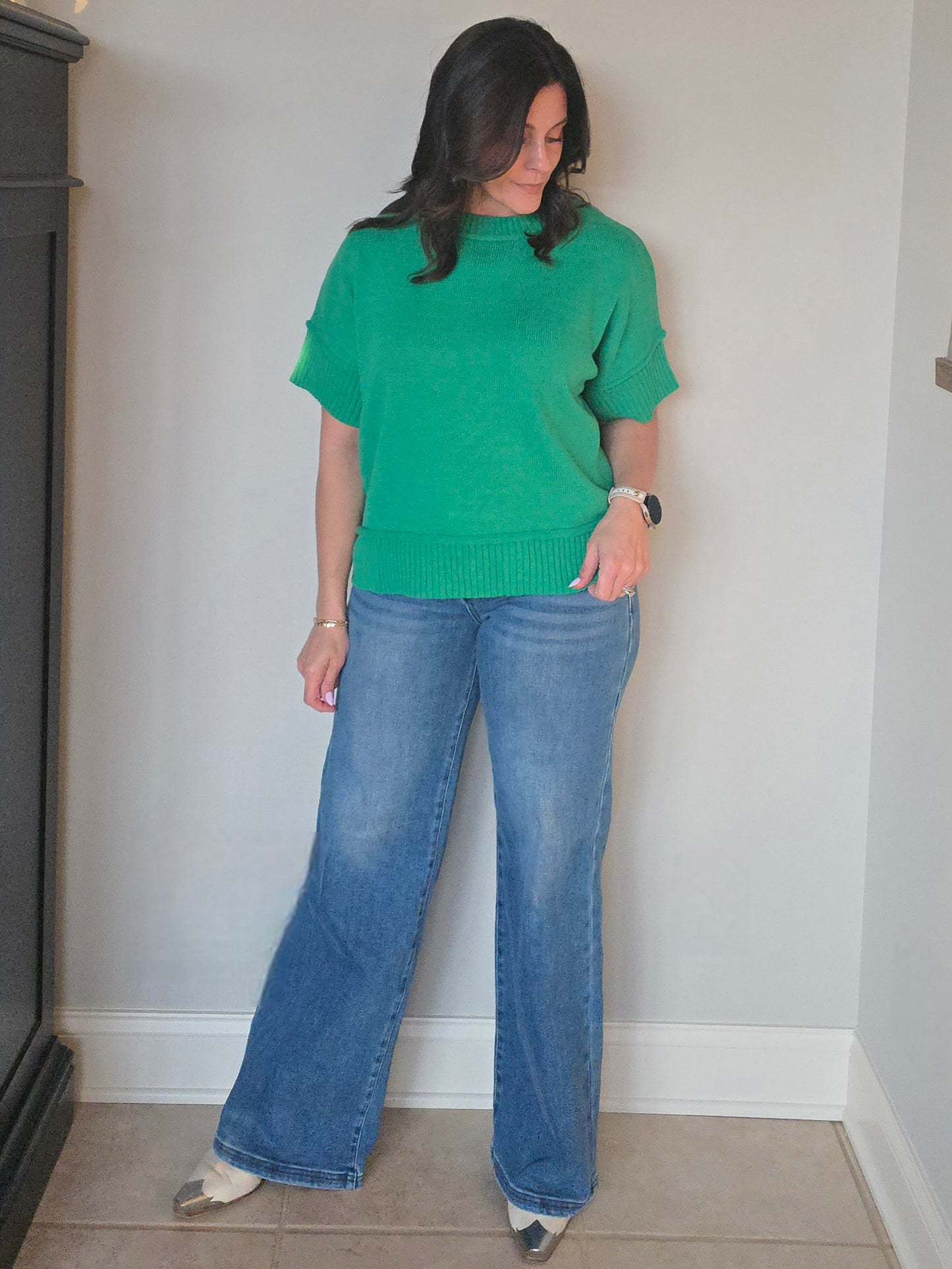 Kelly Green Everyday Knit Top